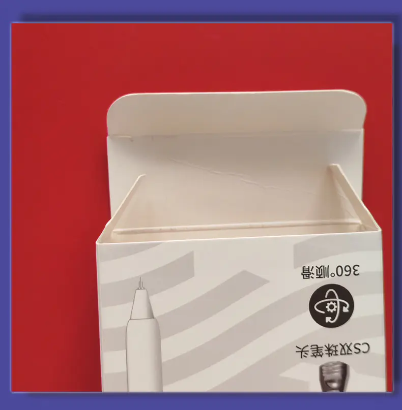 Black Fountain Pen White Cardboard Box